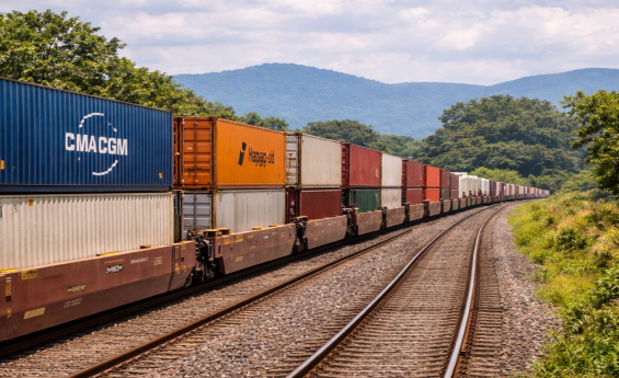 Tráfico ferroviario de carga en México retrocedió 5.5% al cierre de 2025