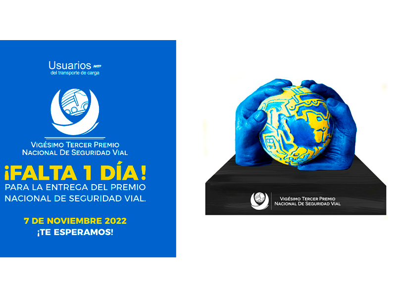 ANTP entrega hoy Premio Nacional de Seguridad Vial