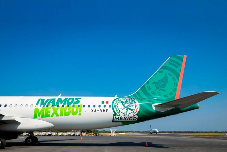 IT-ANÁLISIS: Viva presenta avión con diseño de la Selección Mexicana de fútbol