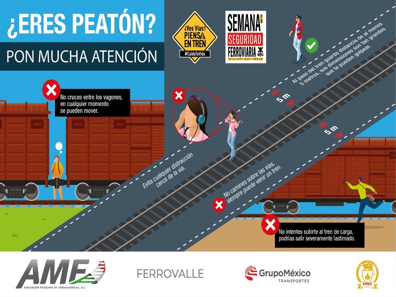 Iniciará 4a Semana de Seguridad Vial Ferroviaria: compromiso de precaución y vida